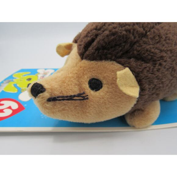 NEW Prickles the Hedgehog Bow Wow Beanies Ty 2006 Squeaker Crinkle 6 Inches - Picture 12 of 12
